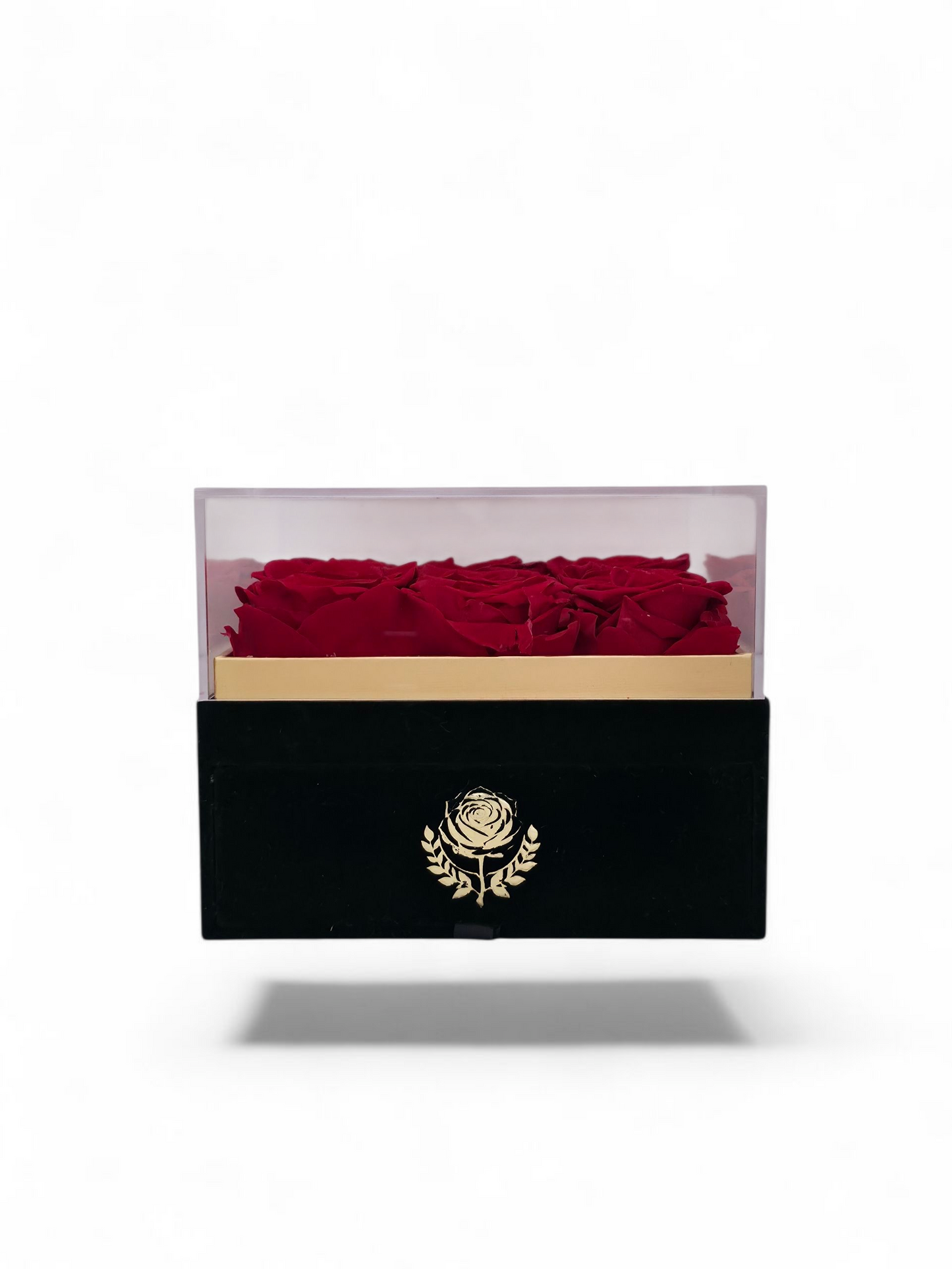 box of preserved roses
